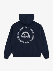 MANTO Pánska mikina LABEL 25 OVERSIZE - černá