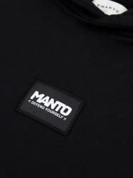 MANTO Pánska mikina LABEL 25 OVERSIZE - černá