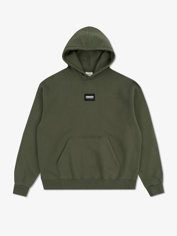 MANTO Pánska mikina LABEL 25 OVERSIZE - zelená