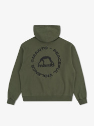 MANTO Pánska mikina LABEL 25 OVERSIZE - zelená