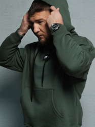 MANTO Pánska mikina LABEL OVERSIZE - zelená