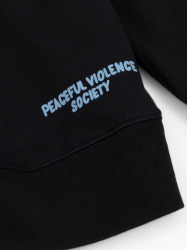 MANTO Pánska mikina crewneck SOCIETY - černá