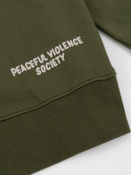 MANTO Pánska mikina crewneck SOCIETY - zelená