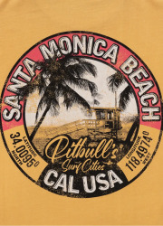 PitBull West Coast Triko Denim Washed OCEANSIDE - žluté