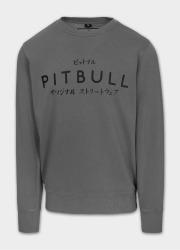 PitBull West Coast Pánská mikina MT FUJI crewneck - zeleno/šedá