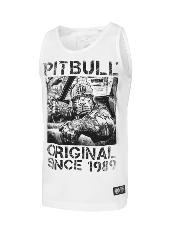 Pitbull West coast Pánské tílko Drive - bílé