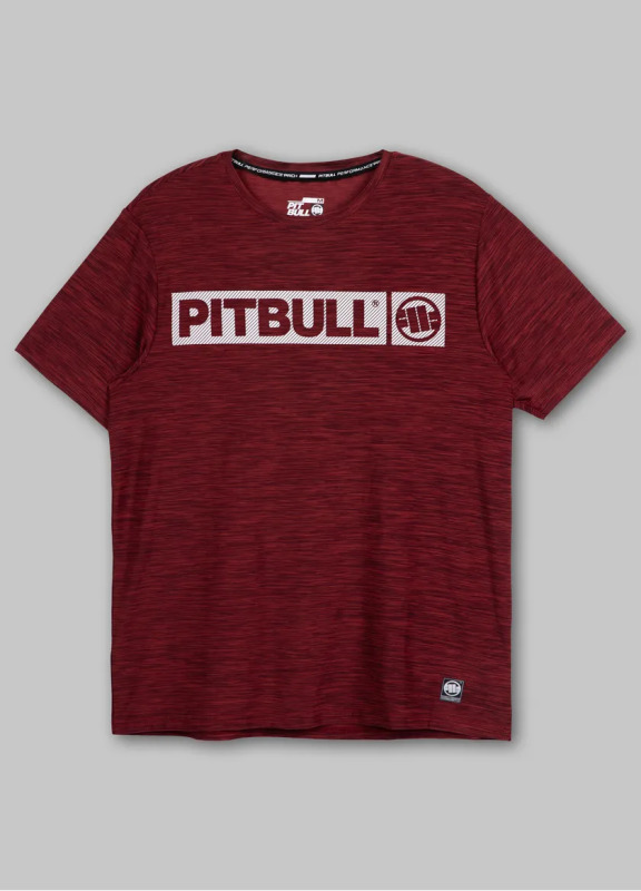 PitBull West Coast Funkční Triko Casual Sport Hilltop - červené