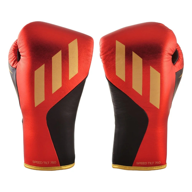 Boxerské rukavice Adidas Speed Tilt 750 - červeno/černo/zlaté