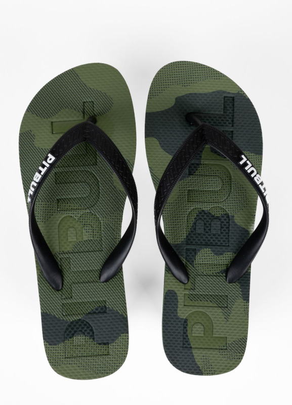 PitBull West Coast Žabky PITBULL CAMO - maskáčově zelené
