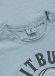PitBull West Coast Triko SKULL LOGO - modré