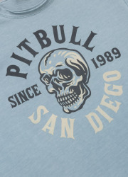 PitBull West Coast Triko SKULL LOGO - modré