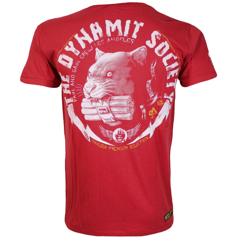Yakuza Premium Pánské tričko YPS-3802 - červené