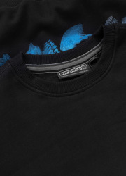 PitBull West Coast Pánská mikina GUARDIAN ANGEL crewneck - černá