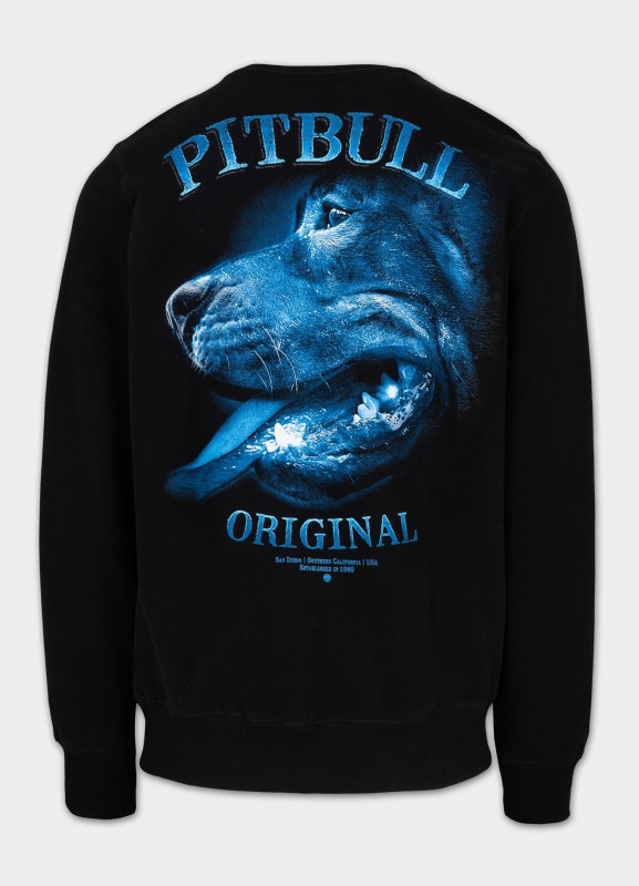 PitBull West Coast Pánská mikina MIDNIGHT crewneck - černá