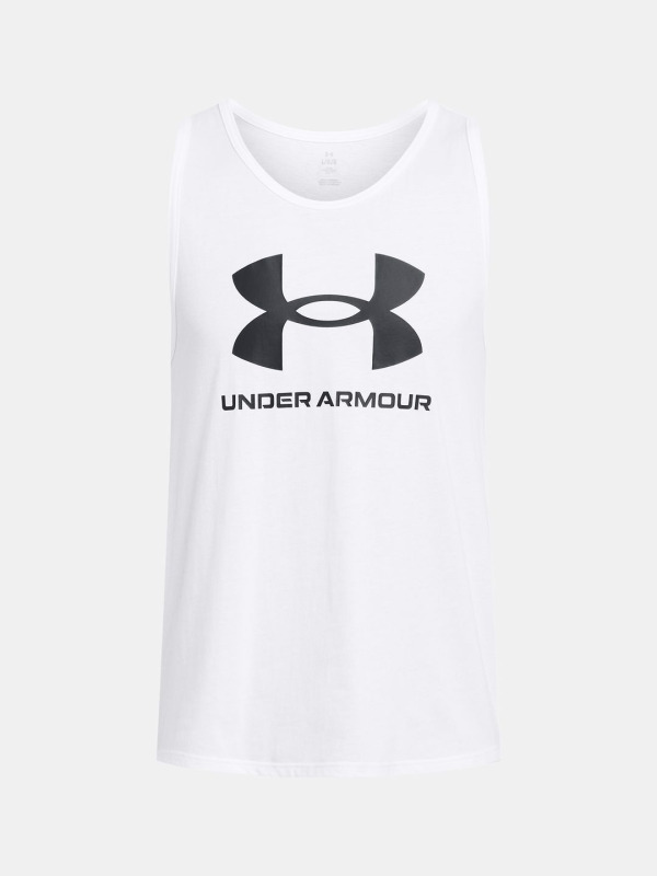 Under Armour Pánské tílko SPORTSTYLE LOGO - bílé