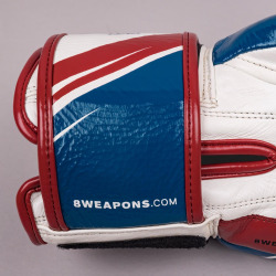 8 WEAPONS Boxerské rukavice Shift - bílo/modro/červené