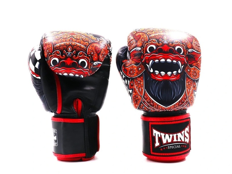 Boxerské rukavice TWINS SPECIAL FBGVL3-59 BARONG - černá/červená