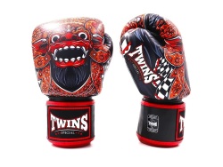 Boxerské rukavice TWINS SPECIAL FBGVL3-59 BARONG - černá/červená