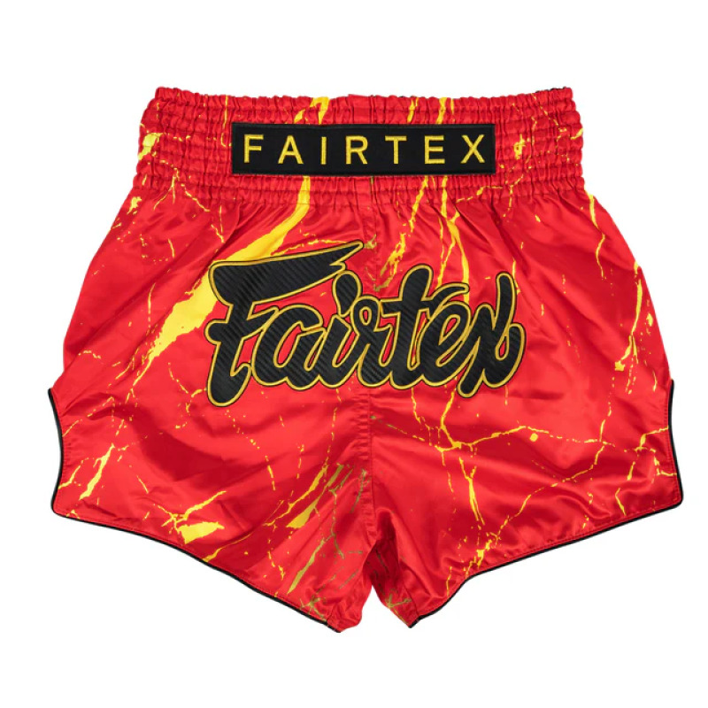 Thai šortky Fairtex BS1946 Inferno - červené