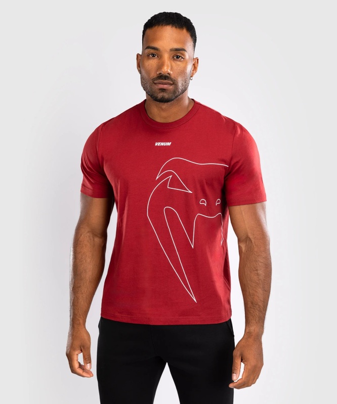 Pánské triko VENUM GIANT CONNECT - Carmin Red