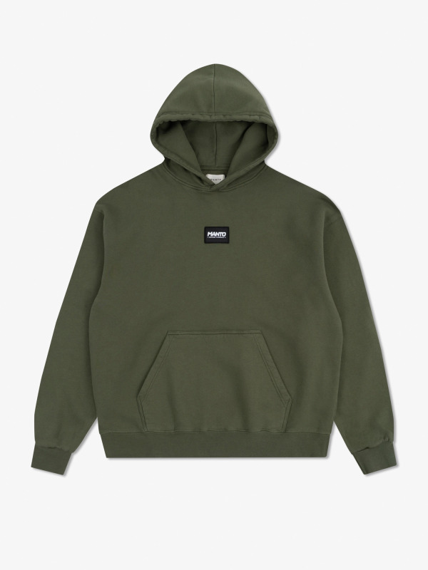MANTO Pánska mikina LABEL 25 OVERSIZE - zelená