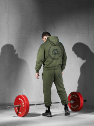 MANTO Pánska mikina LABEL 25 OVERSIZE - zelená