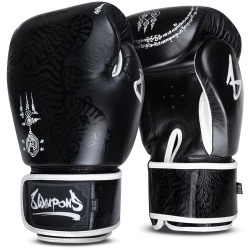 8 WEAPONS Boxerské rukavice Sak Yant Big Tiger - černé
