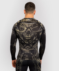 Rashguard VENUM Invader DL. rukáv - černo/sand