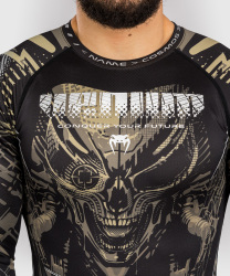 Rashguard VENUM Invader DL. rukáv - černo/sand