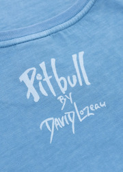 PitBull West Coast Dámské triko Denim Washed BEACHBREAK - modré