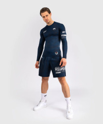 Rashguard VENUM UFC Fusion by Venum Fight Week Dl. rukáv - oceanic modrý