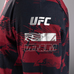 Pánské triko VENUM UFC Zenith by Venum Authentic Fight Week DL.rukáv. - červeno/černé
