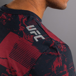 Pánské triko VENUM UFC Zenith by Venum Authentic Fight Week DL.rukáv. - červeno/černé