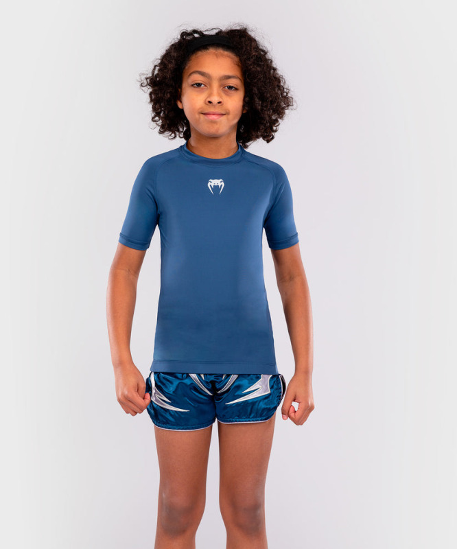 Dětský Rashguard VENUM Contender Kr. rukáv - modrý