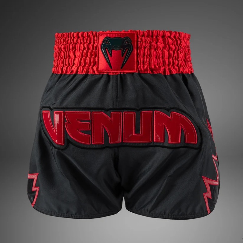Thai trenýrky Venum Inferno - šedo/červené