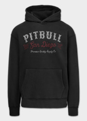 PitBull West Coast Pánská mikina STRENGTH & RESPECT KP - černá
