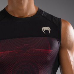 Rashguard VENUM bez rukávu G-Fit Air - černo/červený