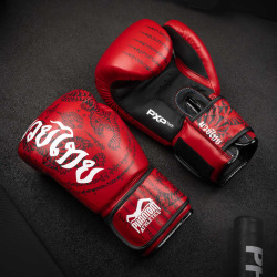 PHANTOM Boxerské rukavice Muay Thai - červené