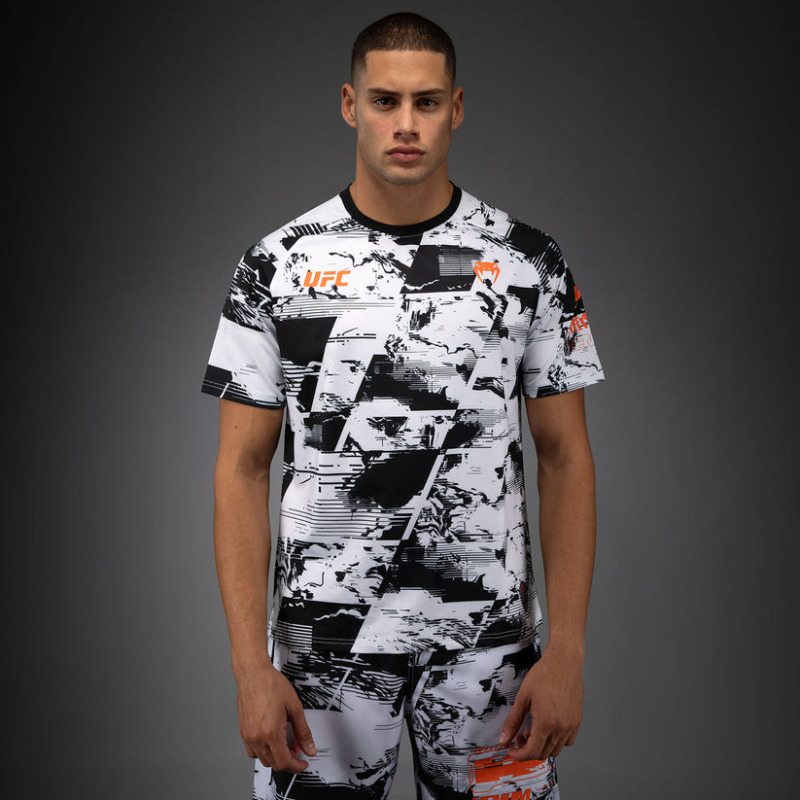 Funkční triko VENUM UFC Zenith by Venum Authentic Fight Week Performance - bílo/černé