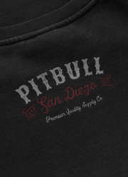 PitBull West Coast Pánská mikina STRENGTH & RESPECT crewneck - černá