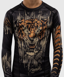 Dětský Rashguard VENUM Tiger Dl. rukáv - černo/oranžový