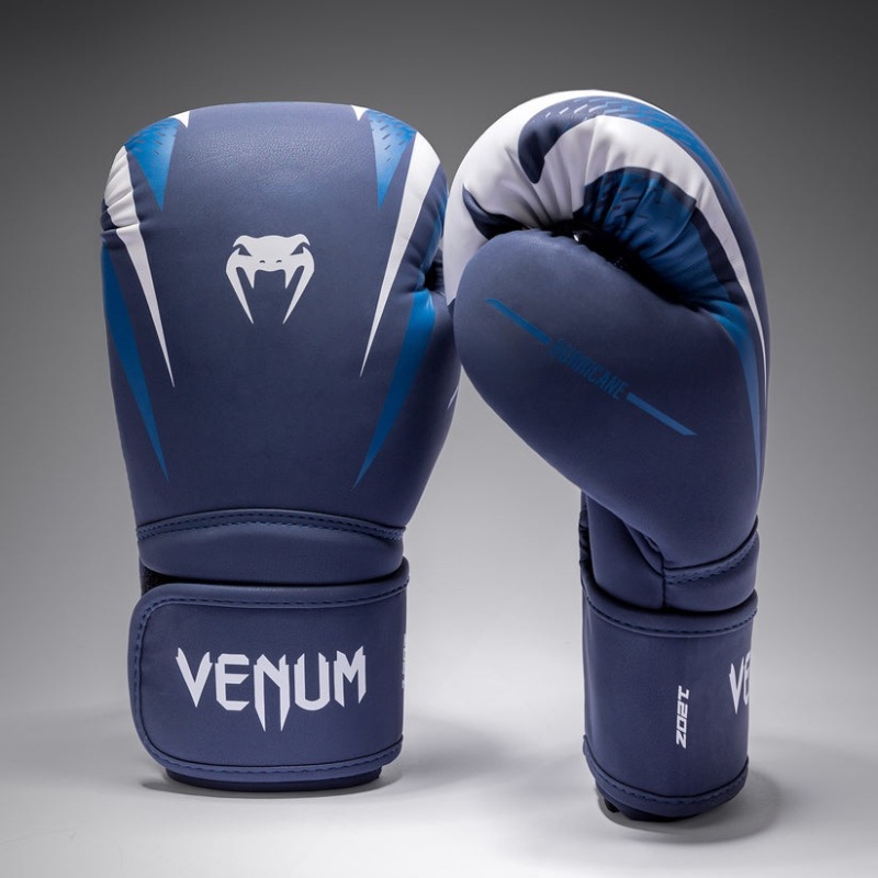 Boxerské rukavice VENUM Hurricane - modro/bílé