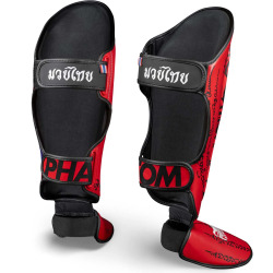 PHANTOM Chrániče holení muay thai - červené