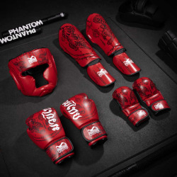 PHANTOM Chrániče holení muay thai - červené