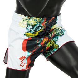 Thai šortky Fairtex BS1908 Satoru Collection - bílé