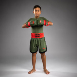 Dětské šortky VENUM Boxing - zeleno/oranžové