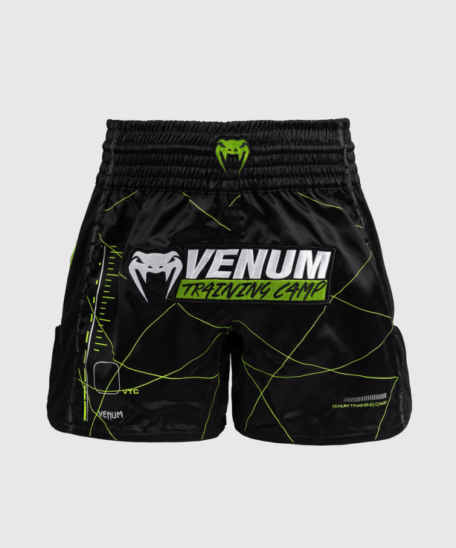 Thai trenýrky VENUM Training Camp 4.0 - čermo/neo zelené
