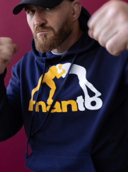 MANTO Pánska mikina LOGO 25 - tmavě modrá