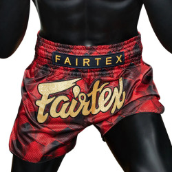 Thai šortky Fairtex BS1919 - červené
