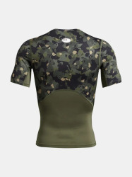 Pánské kompresní triko Under Armour Printed SS - zelené